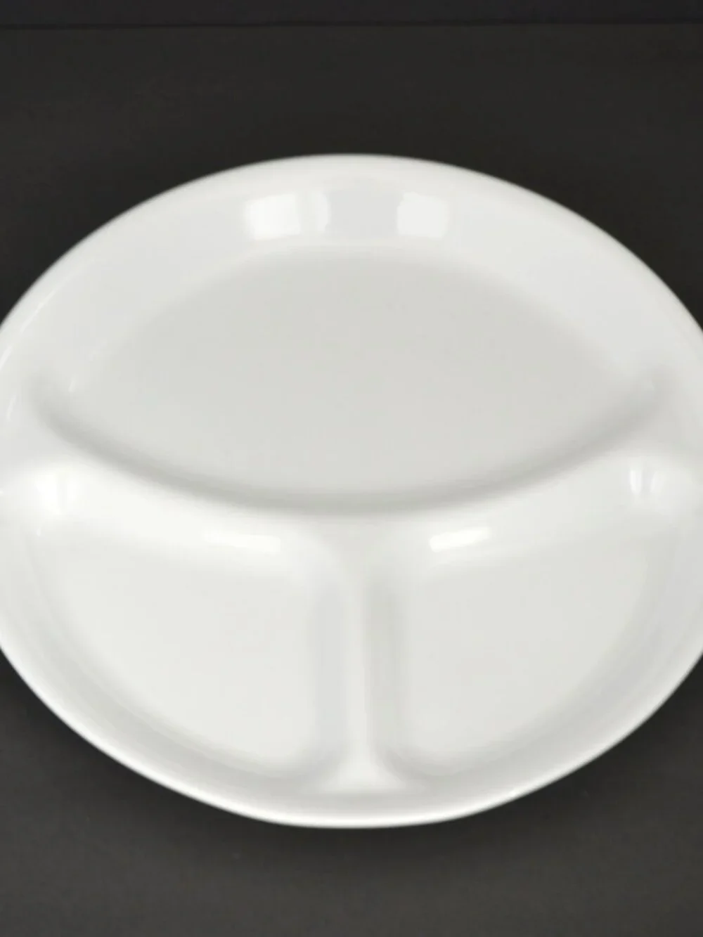 Corelle Winter Frost White 3-Section Dinner Plates